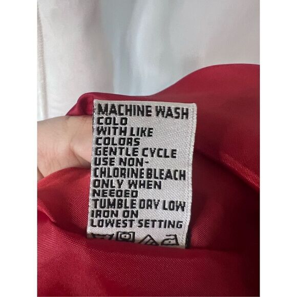 Sangria Cherry Red satin strapless mini dress size 10 Holiday party NWT - Picture 7 of 7